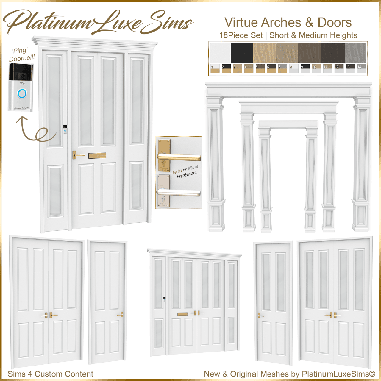 Скриншот мода Набор дверей и арок Virtue Arches & Doors Set